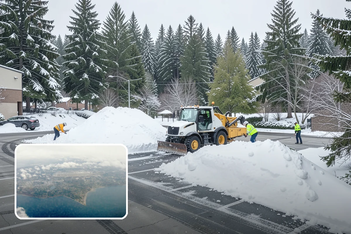 Refreeze Prevention in Burien, King County, WA - Stops afternoon melt from refreezing into overnight glaze