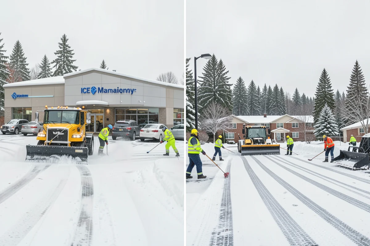 Refreeze Prevention in Burlington, Skagit County, WA - Clear standing meltwater from low points and shaded zones