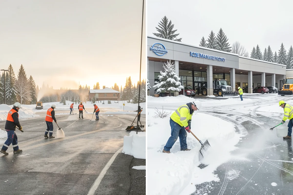 Refreeze Prevention in Carnation, King County, WA - Clear standing meltwater from low points and shaded zones