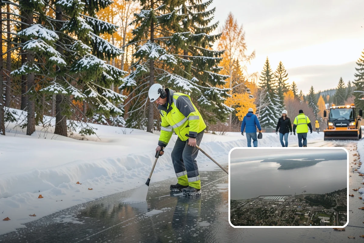 Refreeze Prevention in Des Moines, King County, WA - Stops afternoon melt from refreezing into overnight glaze