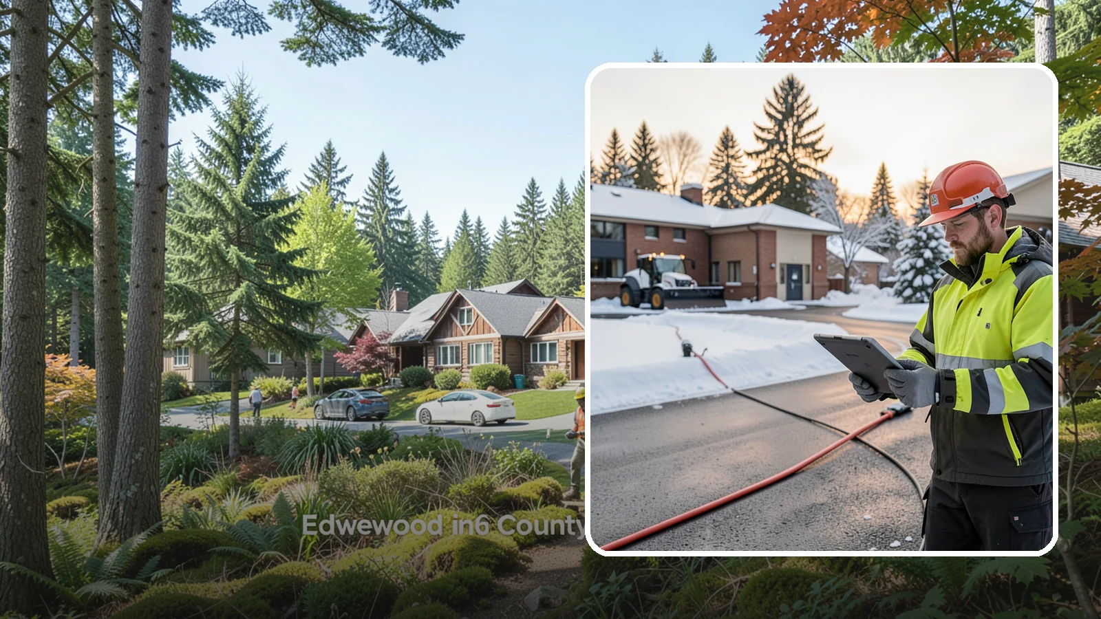 Refreeze Prevention in Edgewood, Pierce County, WA - Refreeze prevention stops daytime meltwater from turning back into dangerous ice once temperatures drop after dark.