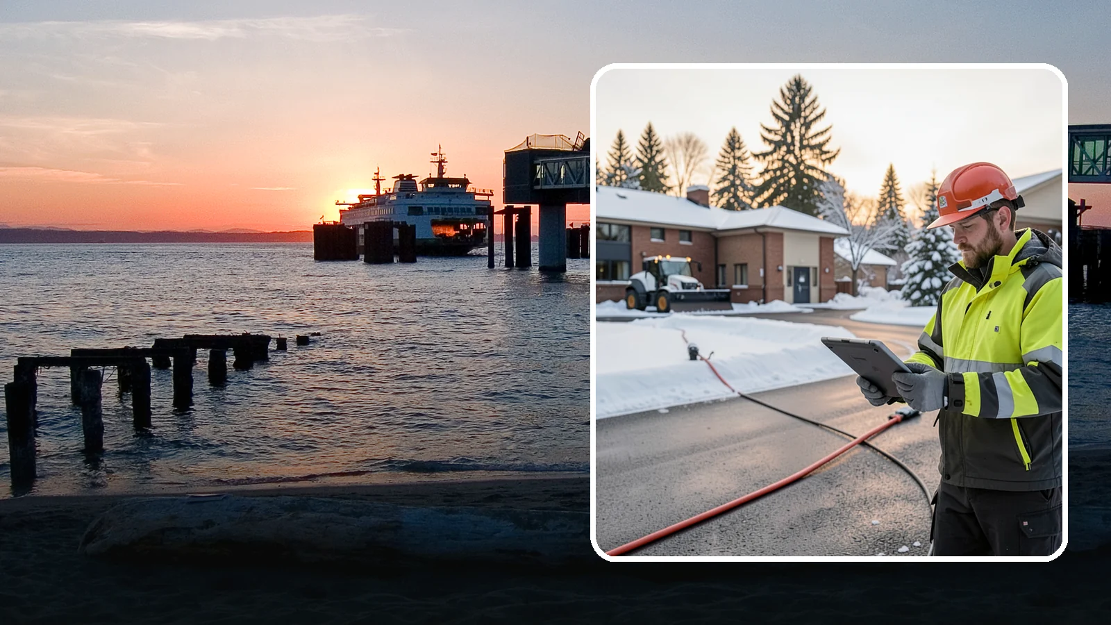 Refreeze Prevention in Edmonds, Snohomish County, WA - Refreeze prevention stops daytime meltwater from turning back into dangerous ice once temperatures drop after dark.