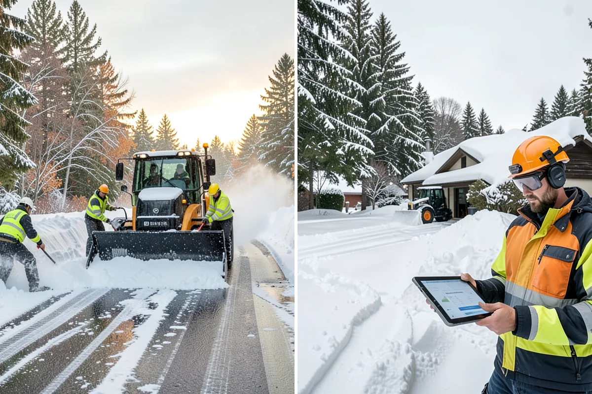 Refreeze Prevention in Enumclaw, King County, WA - Clear standing meltwater from low points and shaded zones