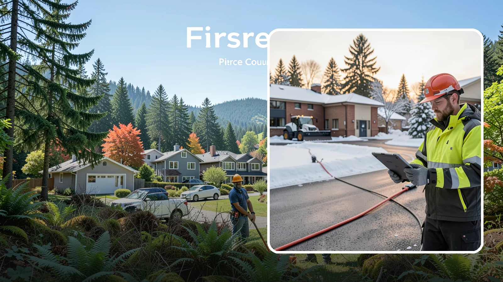 Refreeze Prevention in Fircrest, Pierce County, WA - Refreeze prevention stops daytime meltwater from turning back into dangerous ice once temperatures drop after dark.