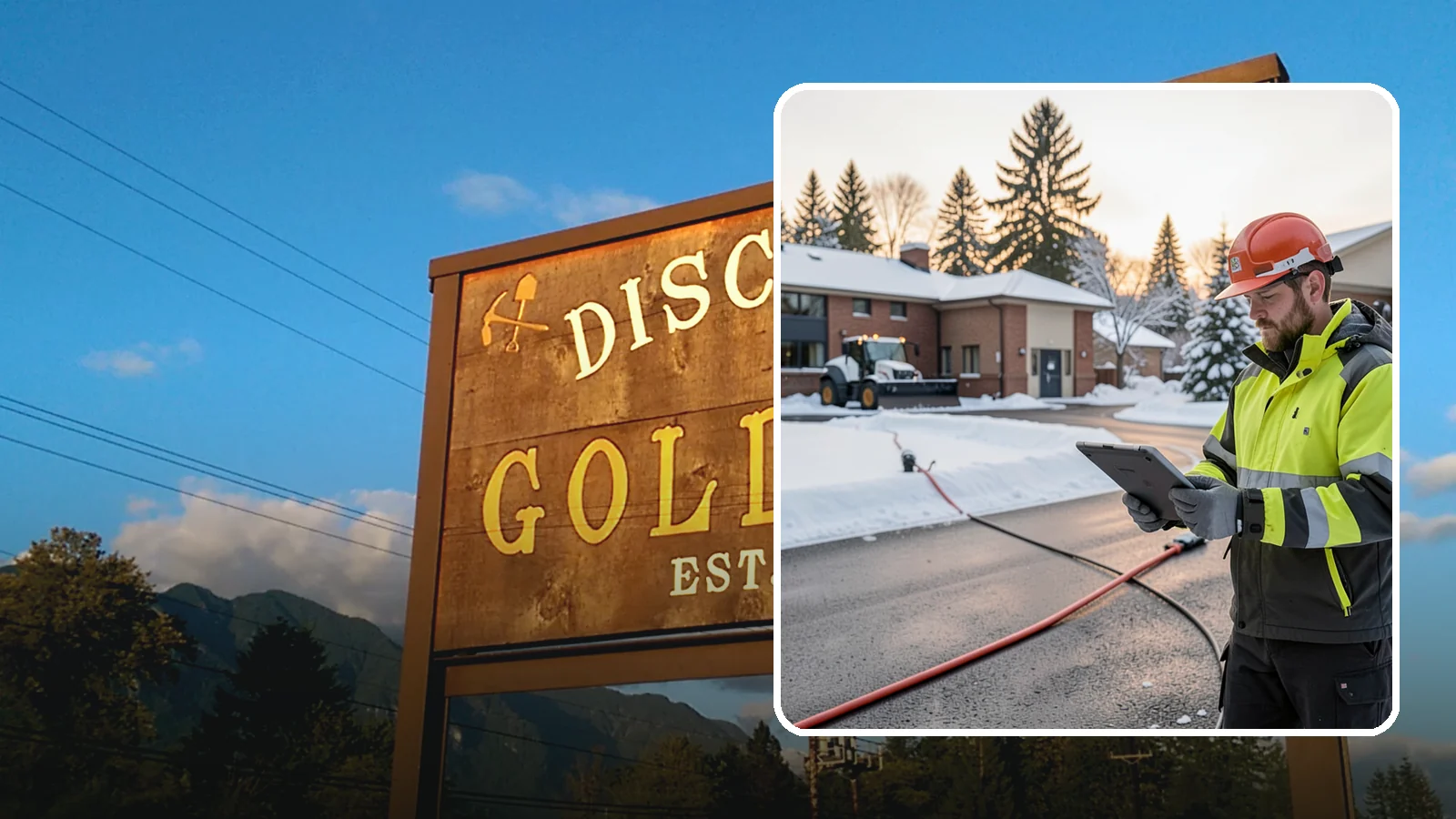 Refreeze Prevention in Gold Bar, Snohomish County, WA - Refreeze prevention stops daytime meltwater from turning back into dangerous ice once temperatures drop after dark.