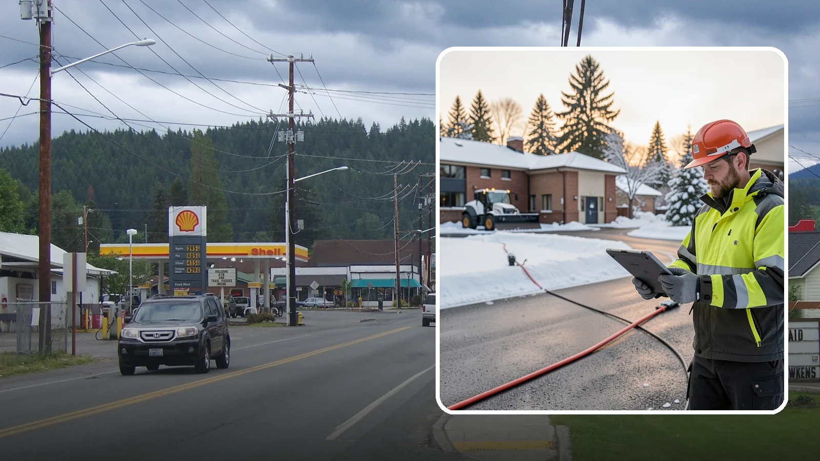 Refreeze Prevention in Granite Falls, Snohomish County, WA - Refreeze prevention stops daytime meltwater from turning back into dangerous ice once temperatures drop after dark.