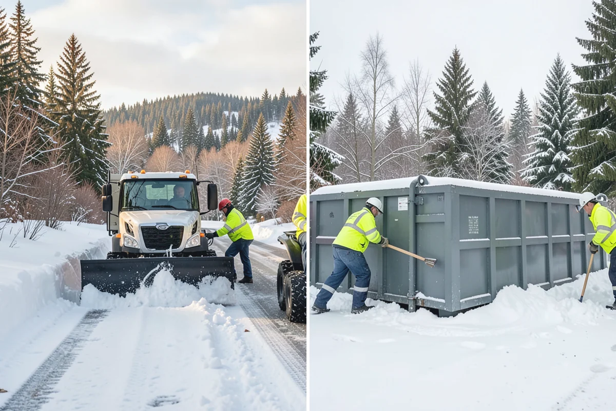 Refreeze Prevention in Hamilton, Skagit County, WA - Clear standing meltwater from low points and shaded zones