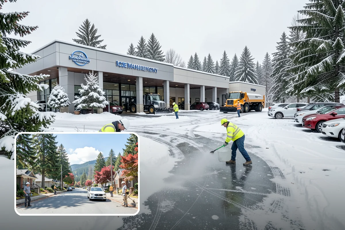 Refreeze Prevention in Hunts Point, King County, WA - Stops afternoon melt from refreezing into overnight glaze
