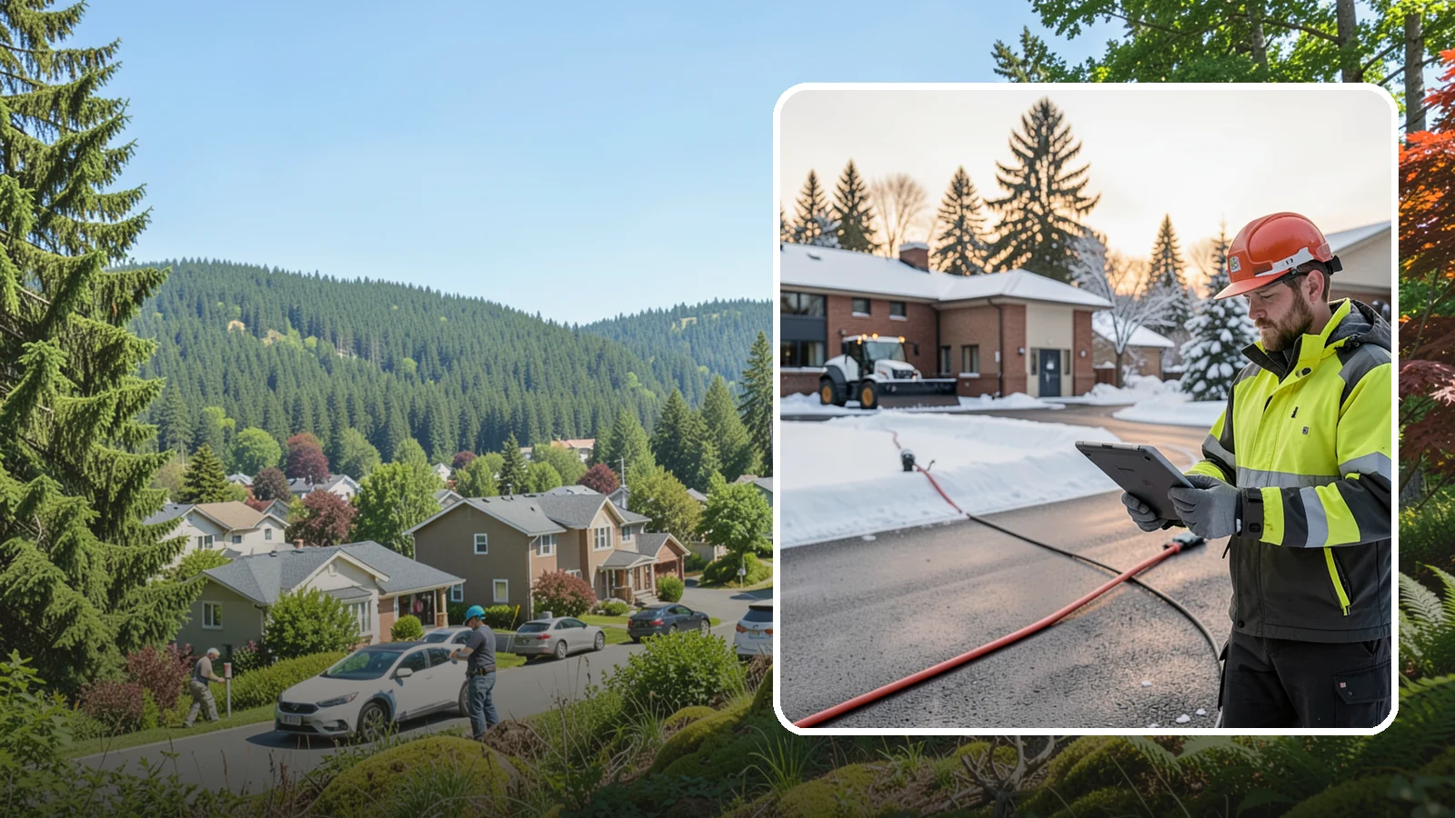 Refreeze Prevention in Index, Snohomish County, WA - Refreeze prevention stops daytime meltwater from turning back into dangerous ice once temperatures drop after dark.