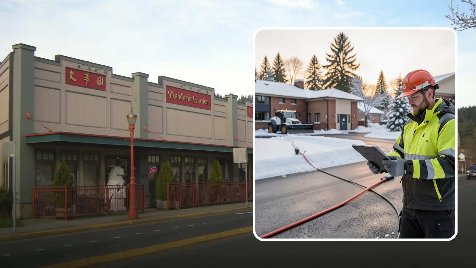 Refreeze Prevention in Issaquah, King County, WA - Refreeze prevention stops daytime meltwater from turning back into dangerous ice once temperatures drop after dark.