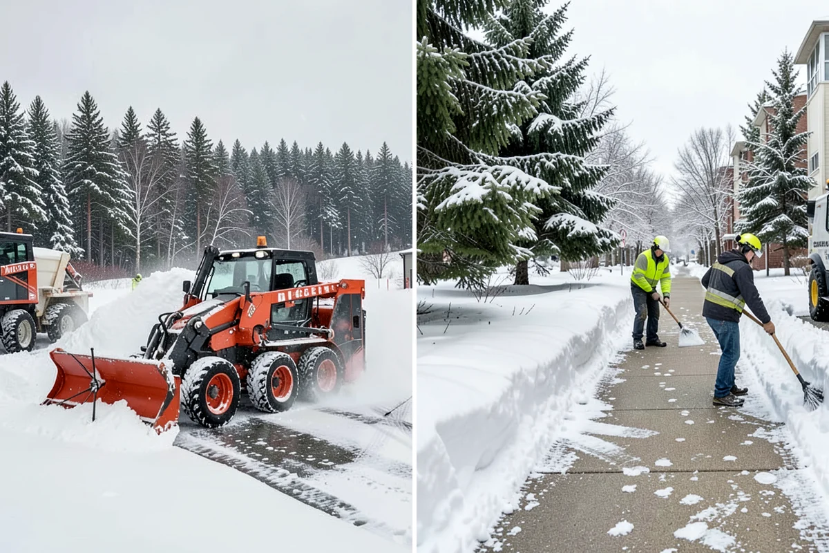 Refreeze Prevention in Kenmore, King County, WA - Clear standing meltwater from low points and shaded zones