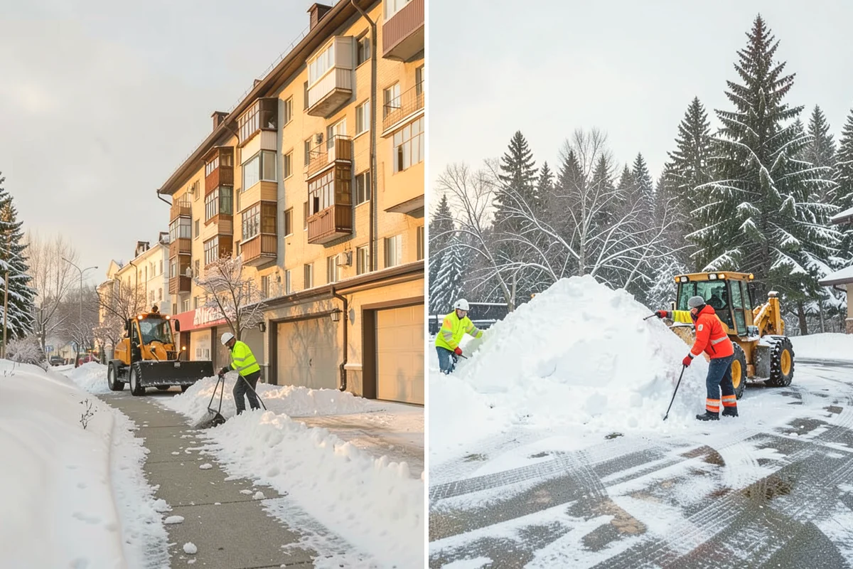Refreeze Prevention in Kirkland, King County, WA - Clear standing meltwater from low points and shaded zones