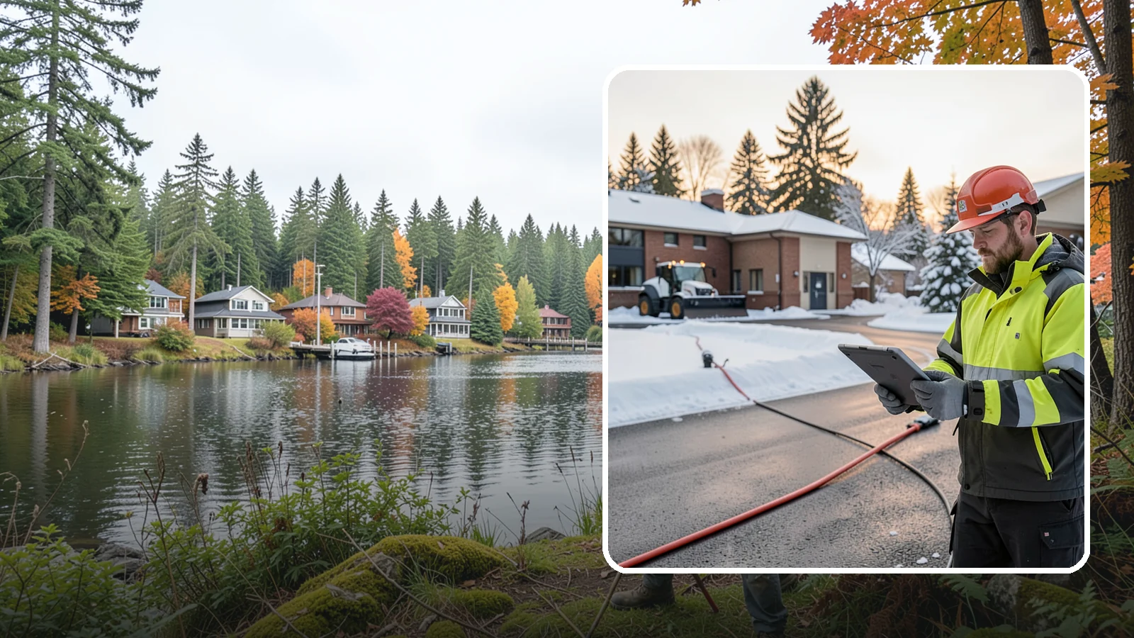 Refreeze Prevention in La Conner, Skagit County, WA - Refreeze prevention stops daytime meltwater from turning back into dangerous ice once temperatures drop after dark.