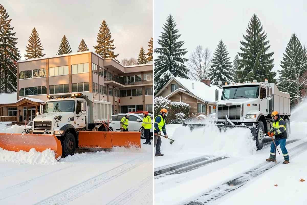 Refreeze Prevention in Lake Forest Park, King County, WA - Clear standing meltwater from low points and shaded zones