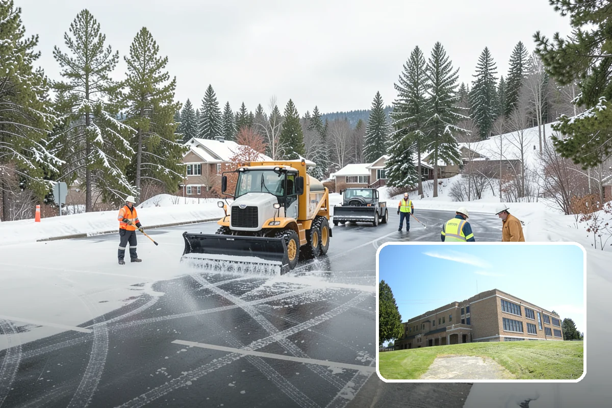 Refreeze Prevention in Maple Valley, King County, WA - Stops afternoon melt from refreezing into overnight glaze