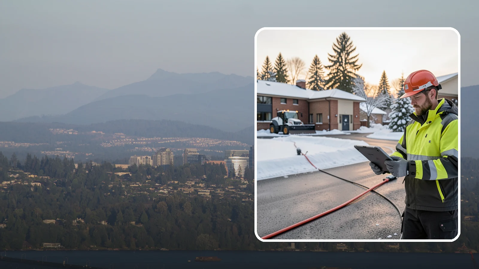 Refreeze Prevention in Medina, King County, WA - Refreeze prevention stops daytime meltwater from turning back into dangerous ice once temperatures drop after dark.