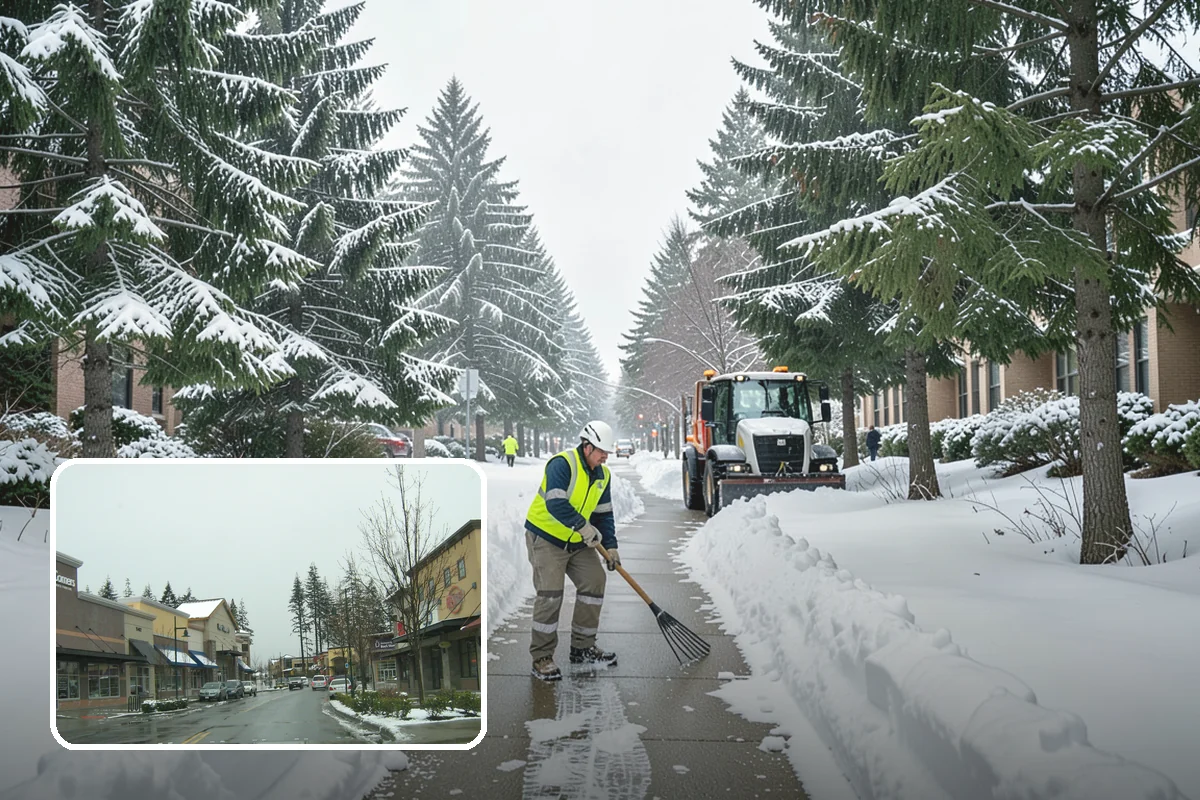 Refreeze Prevention in Mill Creek, Snohomish County, WA - Stops afternoon melt from refreezing into overnight glaze