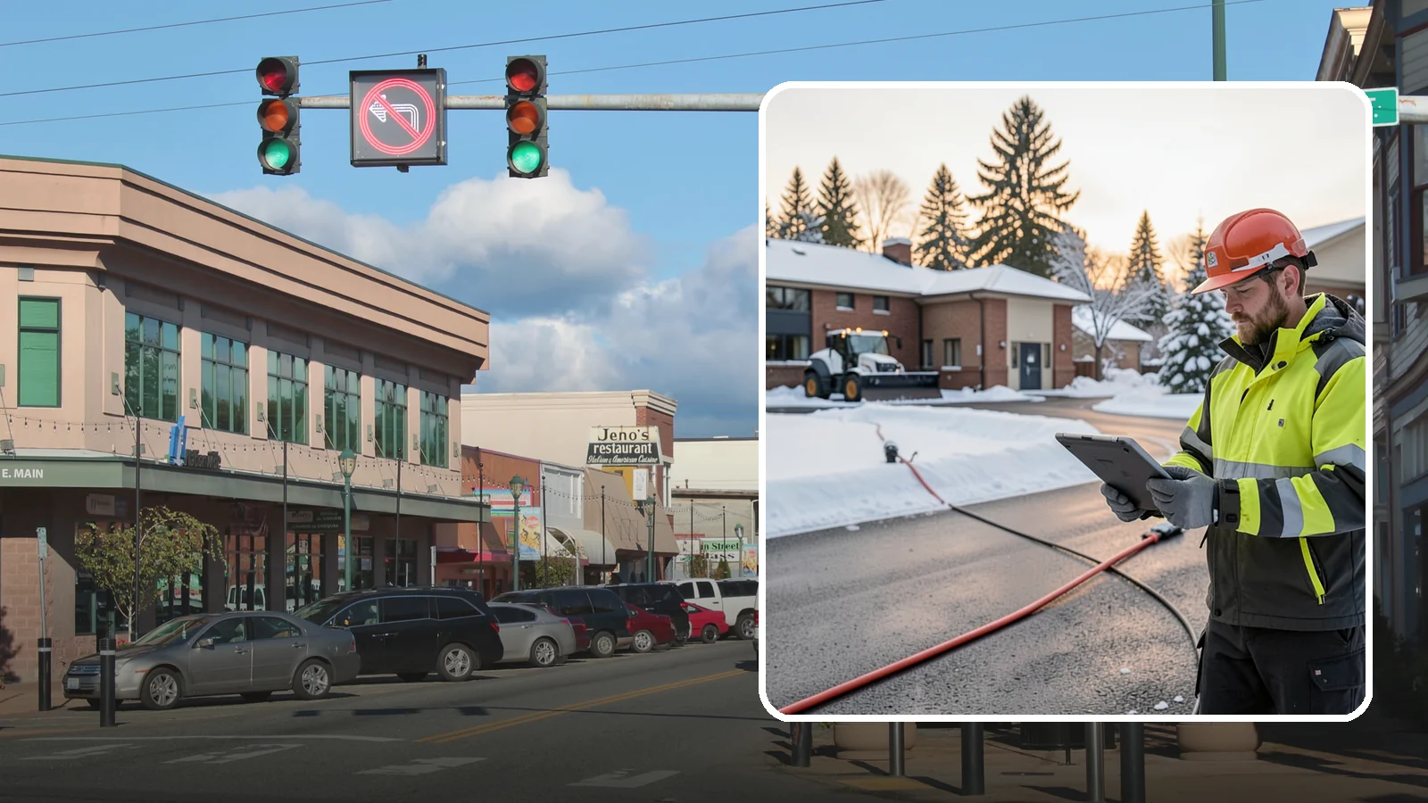 Refreeze Prevention in Monroe, Snohomish County, WA - Refreeze prevention stops daytime meltwater from turning back into dangerous ice once temperatures drop after dark.