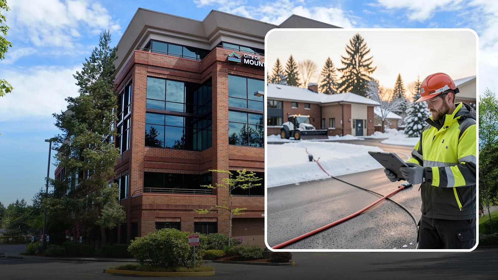 Refreeze Prevention in Mountlake Terrace, Snohomish County, WA - Refreeze prevention stops daytime meltwater from turning back into dangerous ice once temperatures drop after dark.