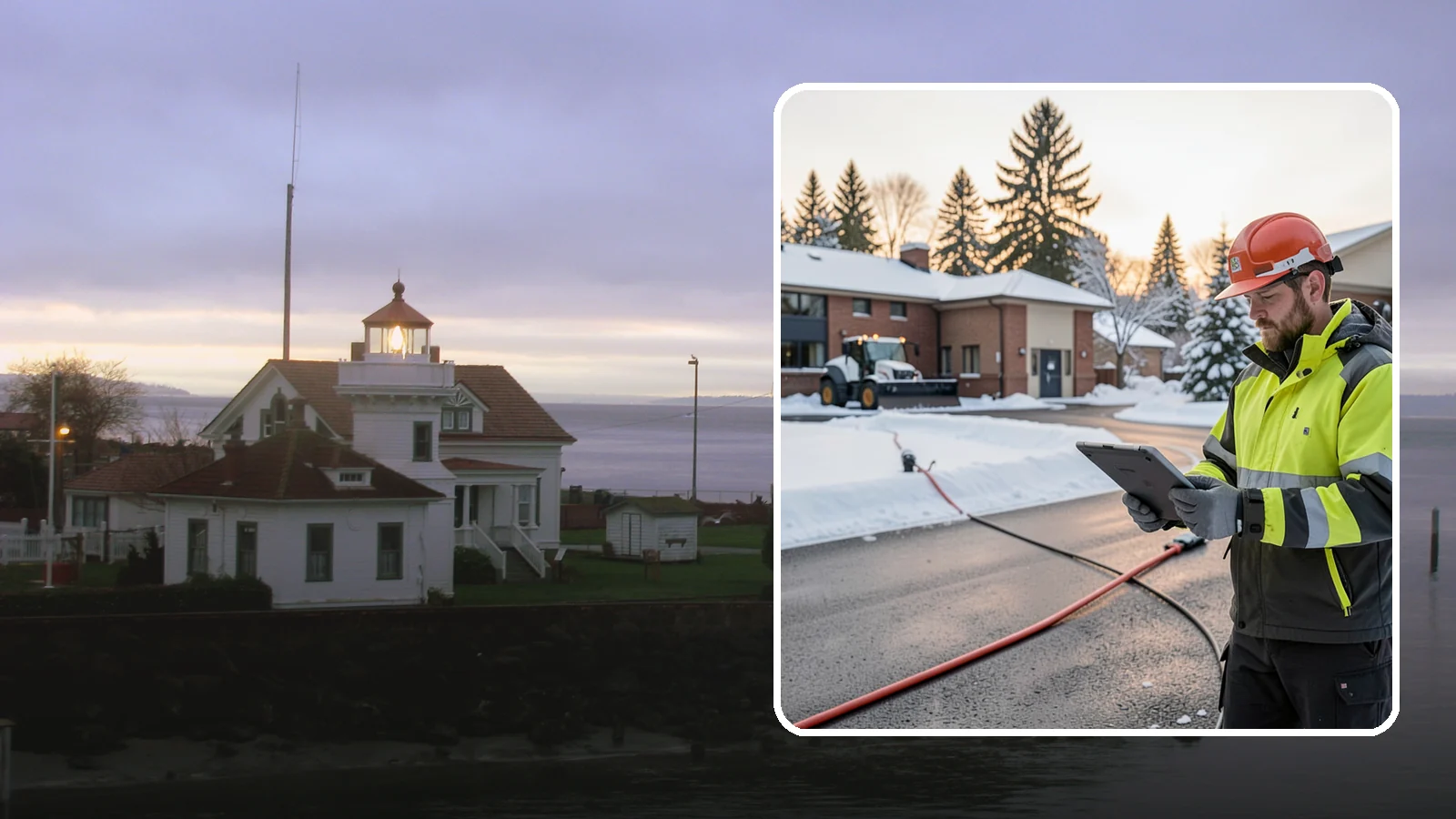 Refreeze Prevention in Mukilteo, Snohomish County, WA - Refreeze prevention stops daytime meltwater from turning back into dangerous ice once temperatures drop after dark.