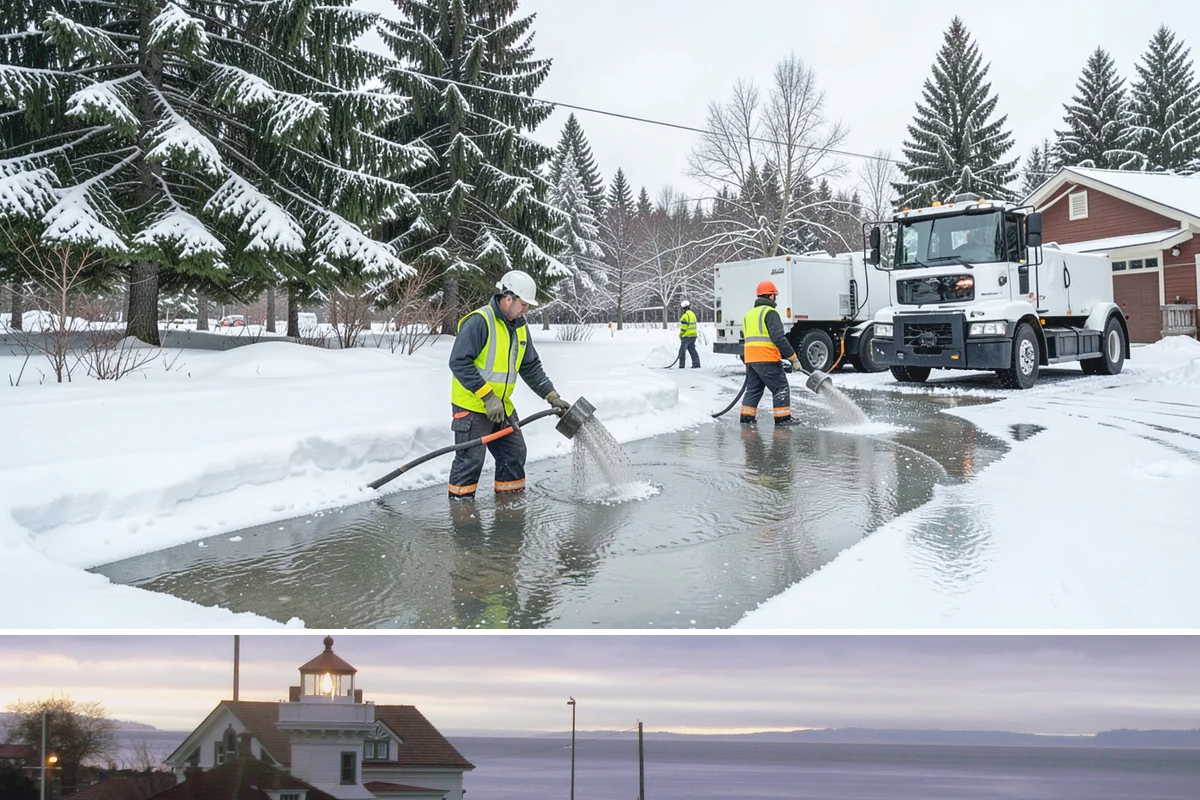 Refreeze Prevention in Mukilteo, Snohomish County, WA - Refreeze prevention is essential from November through February, whenever Puget Sound daytime melt is followed by clear, freezing...