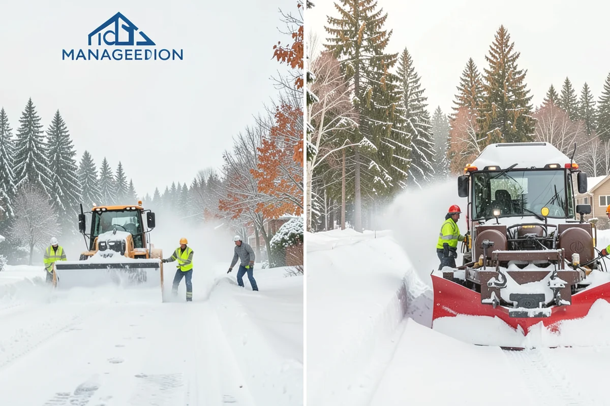 Refreeze Prevention in North Bend, King County, WA - Clear standing meltwater from low points and shaded zones