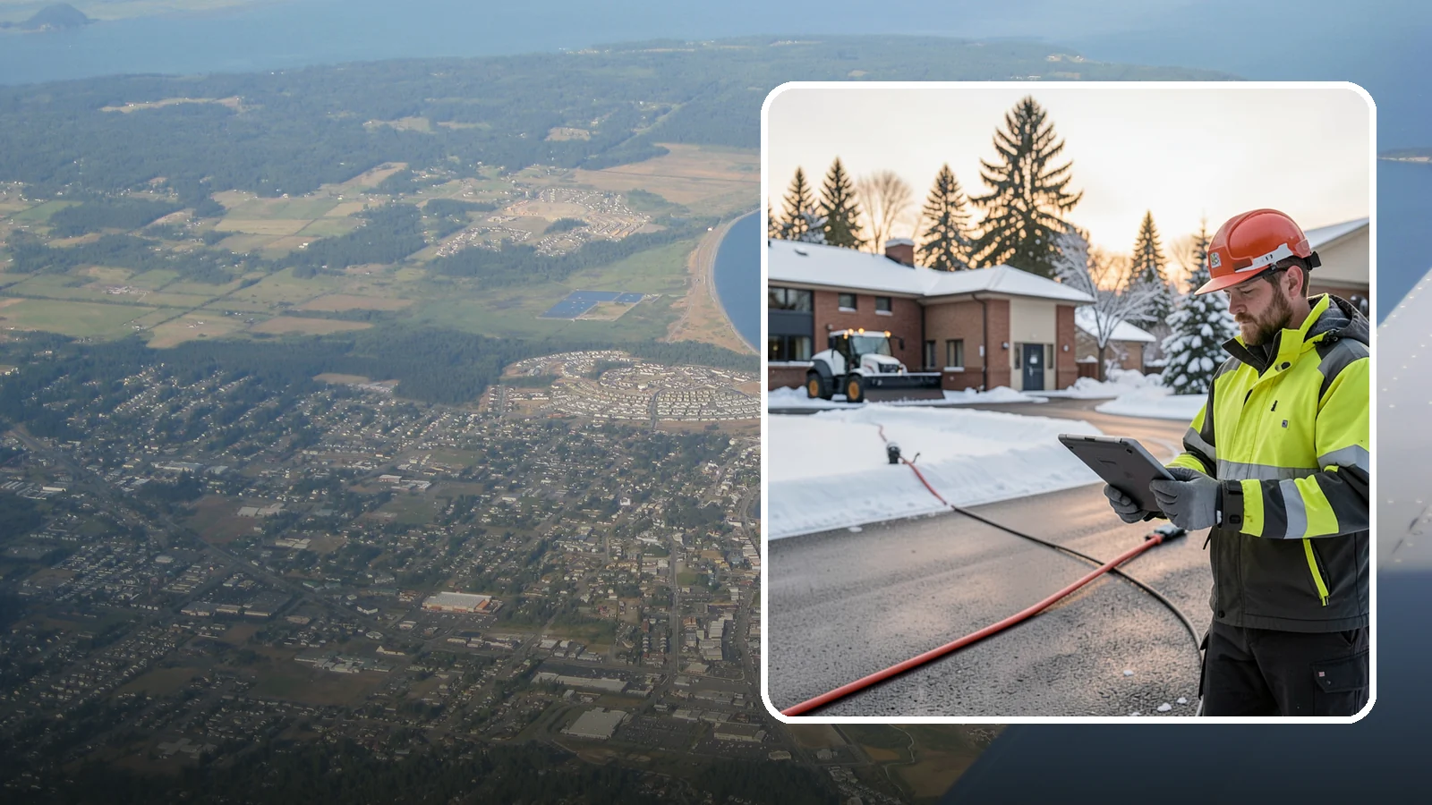 Refreeze Prevention in Oak Harbor, Island County, WA - Refreeze prevention stops daytime meltwater from turning back into dangerous ice once temperatures drop after dark.