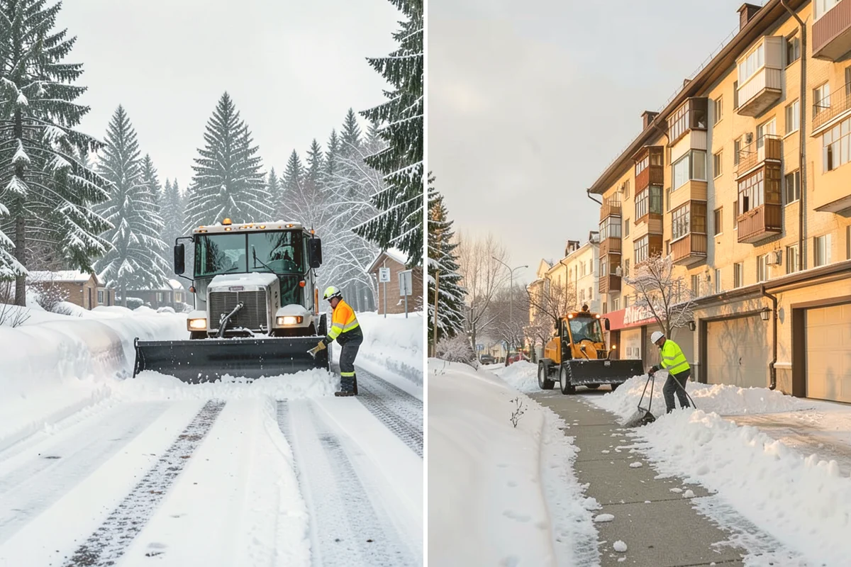 Refreeze Prevention in Orting, Pierce County, WA - Clear standing meltwater from low points and shaded zones
