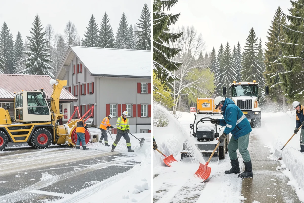 Refreeze Prevention in Ruston, Pierce County, WA - Clear standing meltwater from low points and shaded zones