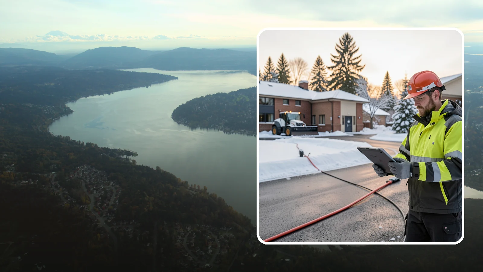 Refreeze Prevention in Sammamish, King County, WA - Refreeze prevention stops daytime meltwater from turning back into dangerous ice once temperatures drop after dark.