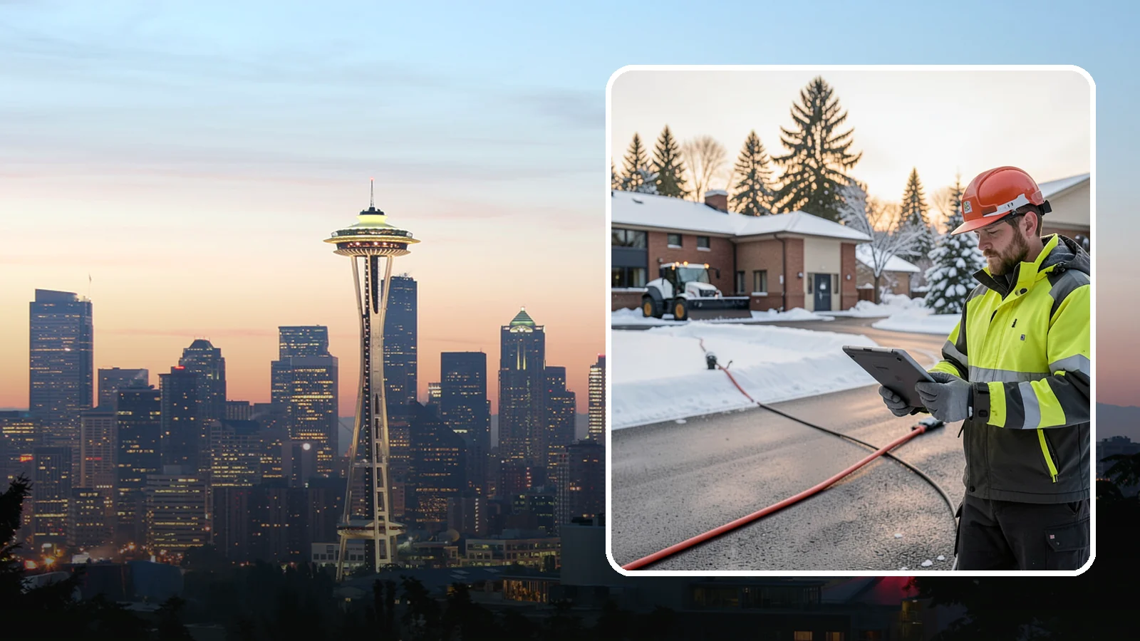 Refreeze Prevention in Seattle, King County, WA - Refreeze prevention stops daytime meltwater from turning back into dangerous ice once temperatures drop after dark.
