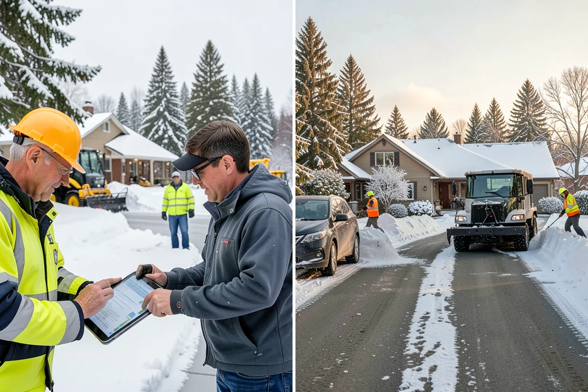 Refreeze Prevention in Shoreline, King County, WA - Clear standing meltwater from low points and shaded zones