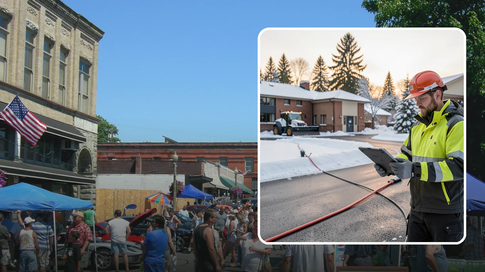 Refreeze Prevention in Snohomish, Snohomish County, WA - Refreeze prevention stops daytime meltwater from turning back into dangerous ice once temperatures drop after dark.