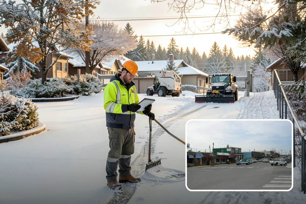 Refreeze Prevention in Stanwood, Snohomish County, WA - Stops afternoon melt from refreezing into overnight glaze