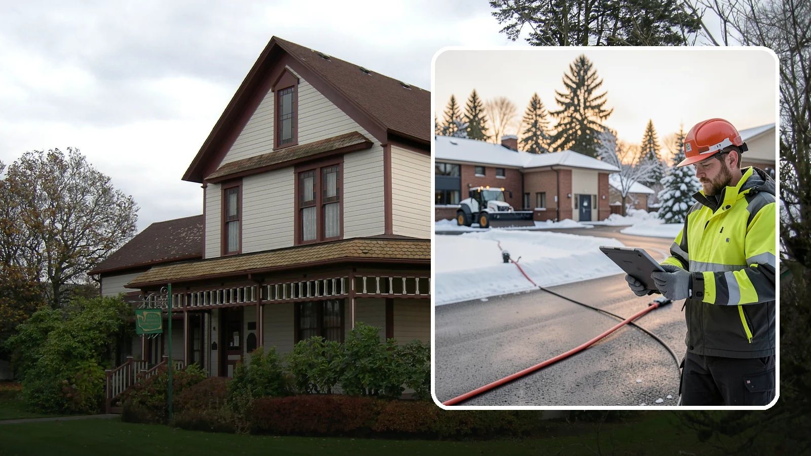 Refreeze Prevention in Sumner, Pierce County, WA - Refreeze prevention stops daytime meltwater from turning back into dangerous ice once temperatures drop after dark.