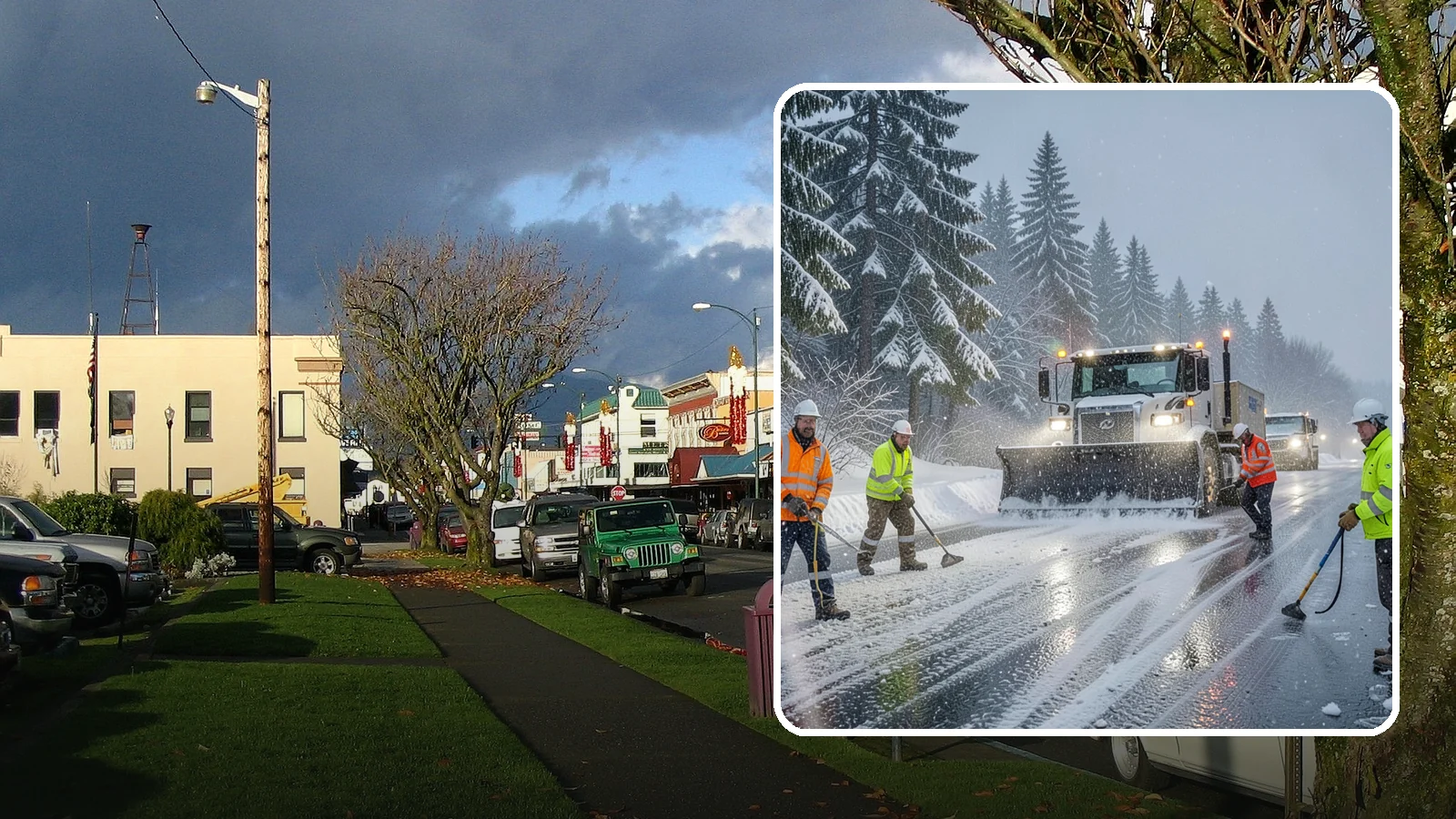 Refreeze Response in Arlington, Snohomish County, WA - We prevent and treat the overnight refreeze that turns wet Western Washington pavement into ice after dark.