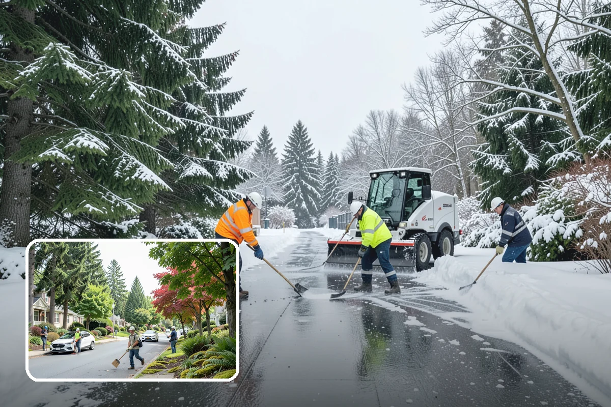 Refreeze Response in Beaux Arts Village, King County, WA - Evening treatment timed to the forecast overnight freeze