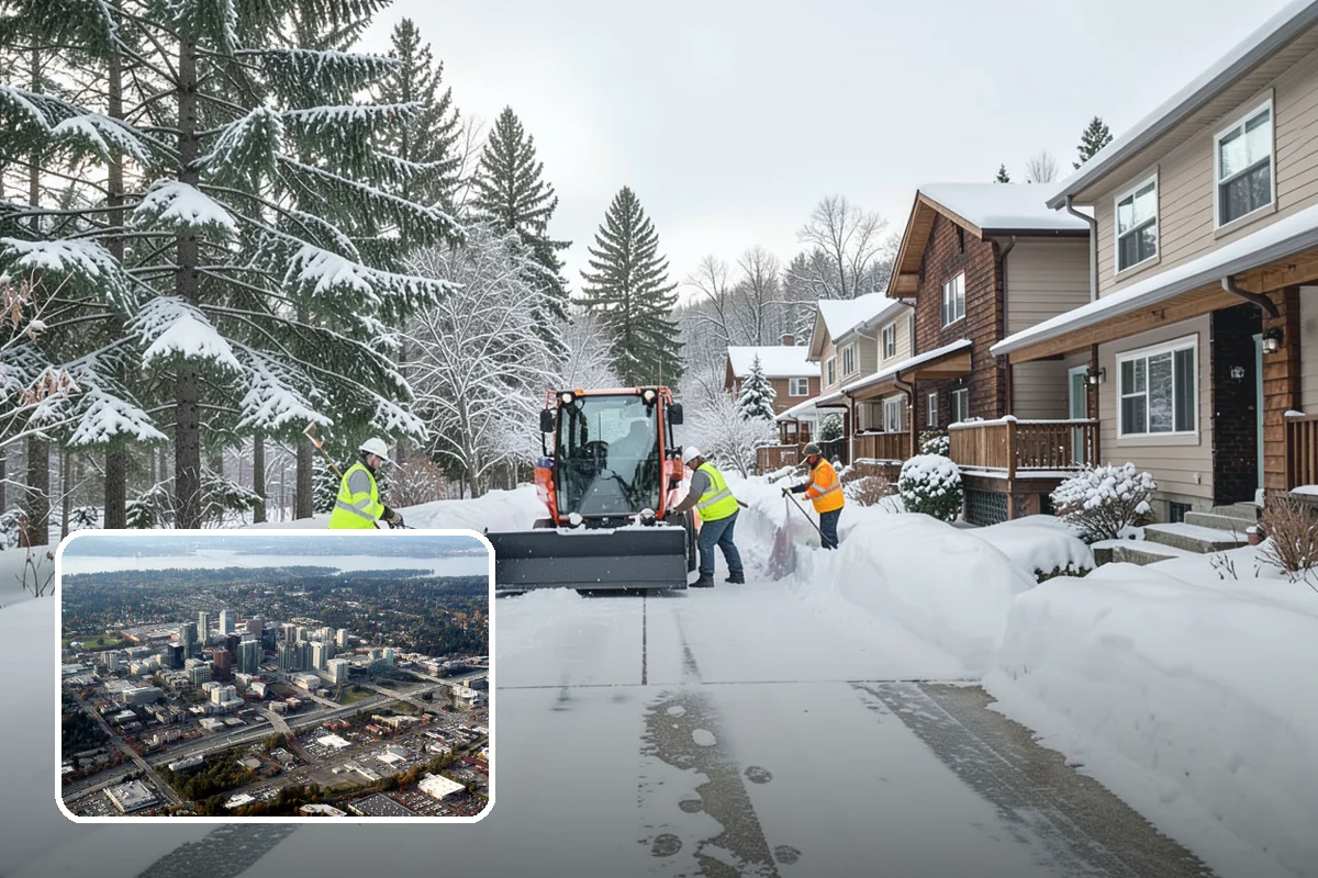 Refreeze Response in Bellevue, King County, WA - Evening treatment timed to the forecast overnight freeze