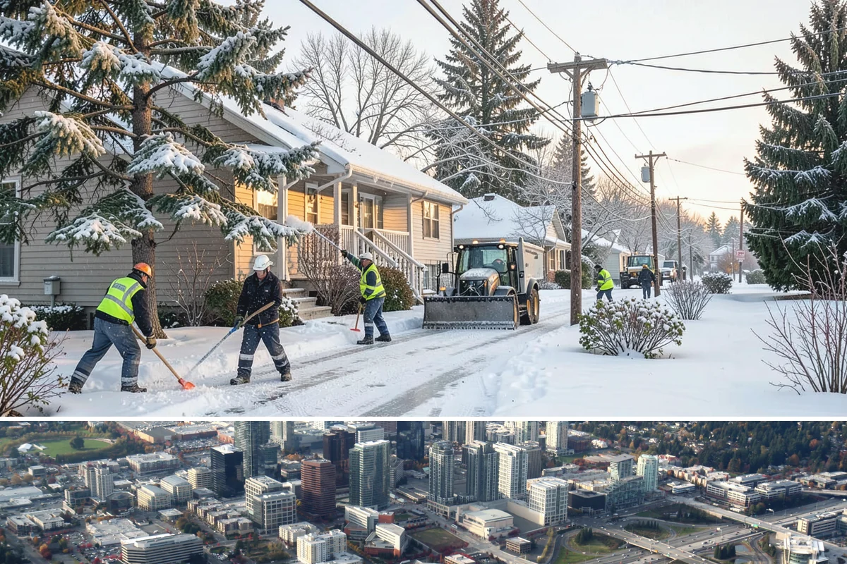 Refreeze Response in Bellevue, King County, WA - Refreeze response is essential from November through March whenever damp lowland surfaces face clearing skies and a nighttime...
