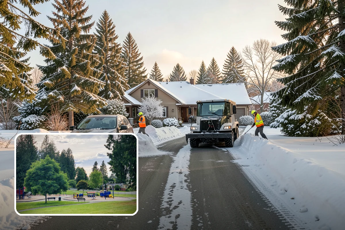 Refreeze Response in Bonney Lake, Pierce County, WA - Evening treatment timed to the forecast overnight freeze