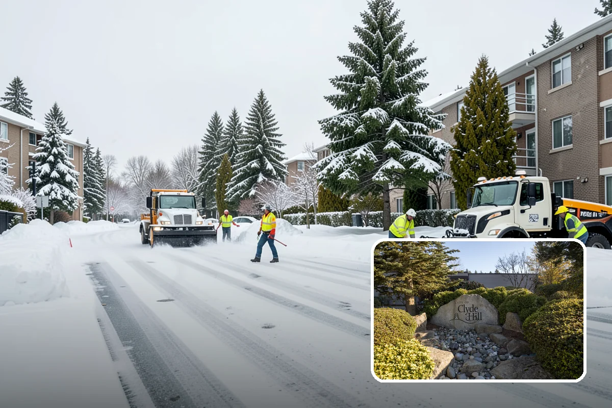Refreeze Response in Clyde Hill, King County, WA - Evening treatment timed to the forecast overnight freeze