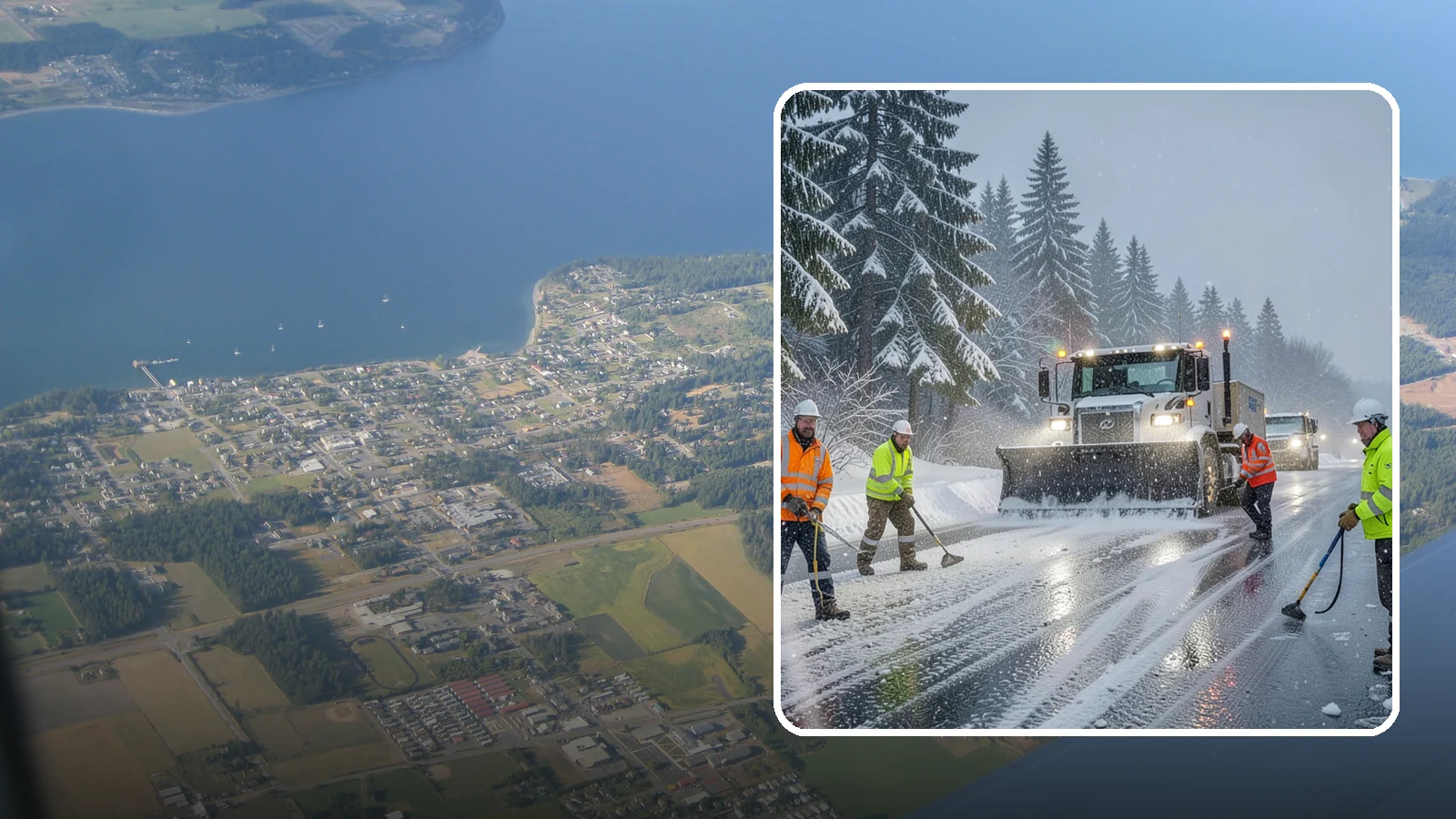 Refreeze Response in Coupeville, Island County, WA - We prevent and treat the overnight refreeze that turns wet Western Washington pavement into ice after dark.