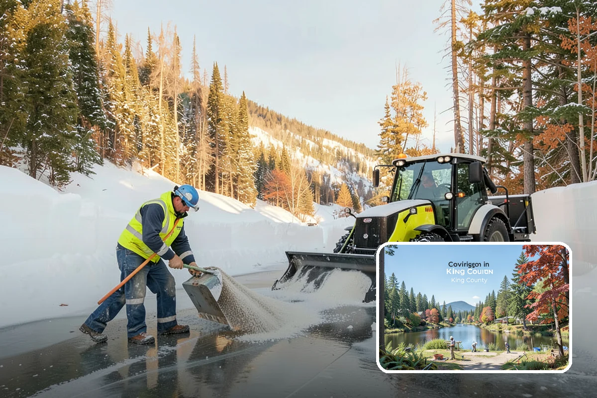 Refreeze Response in Covington, King County, WA - Evening treatment timed to the forecast overnight freeze