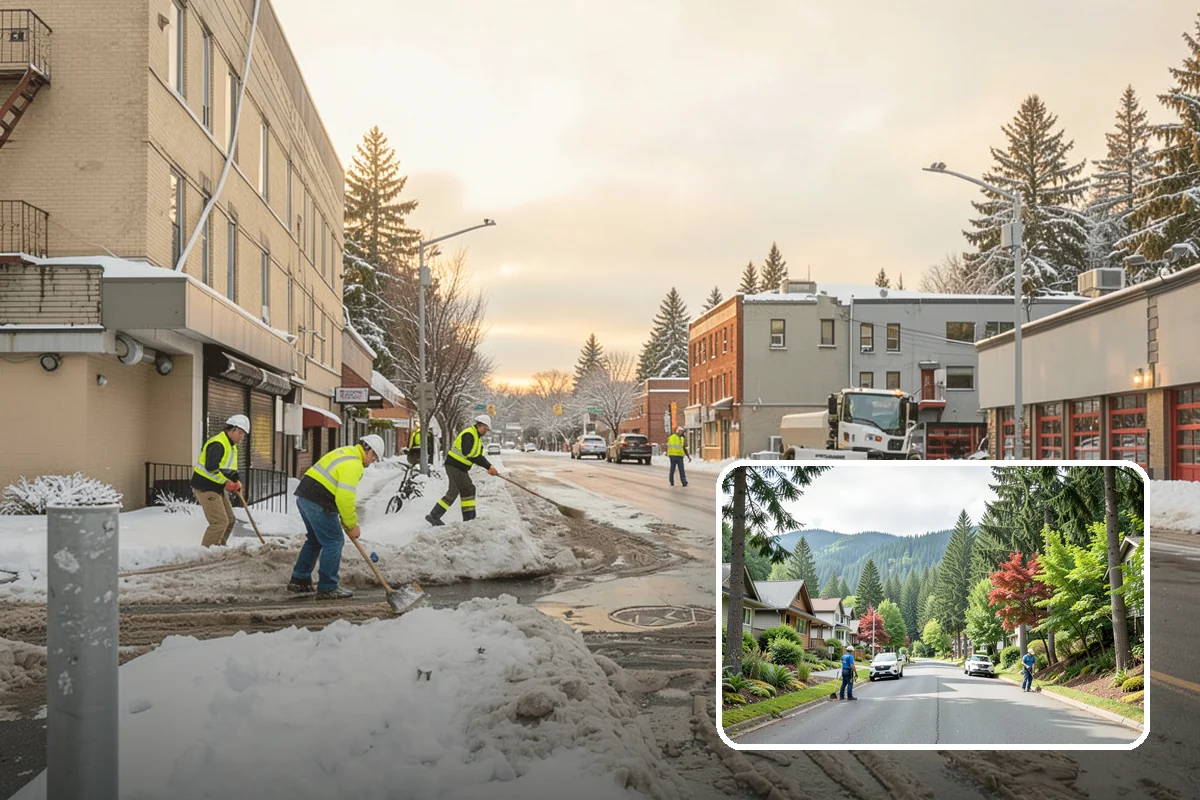 Refreeze Response in Darrington, Snohomish County, WA - Evening treatment timed to the forecast overnight freeze