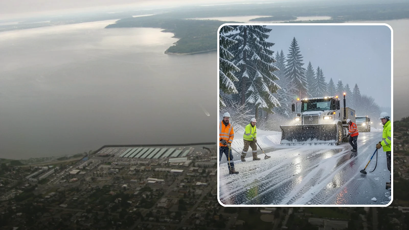 Refreeze Response in Des Moines, King County, WA - We prevent and treat the overnight refreeze that turns wet Western Washington pavement into ice after dark.