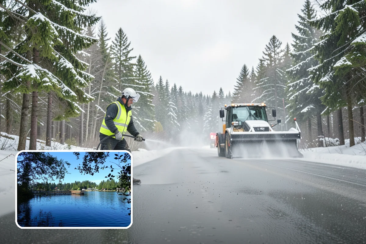 Refreeze Response in Federal Way, King County, WA - Evening treatment timed to the forecast overnight freeze