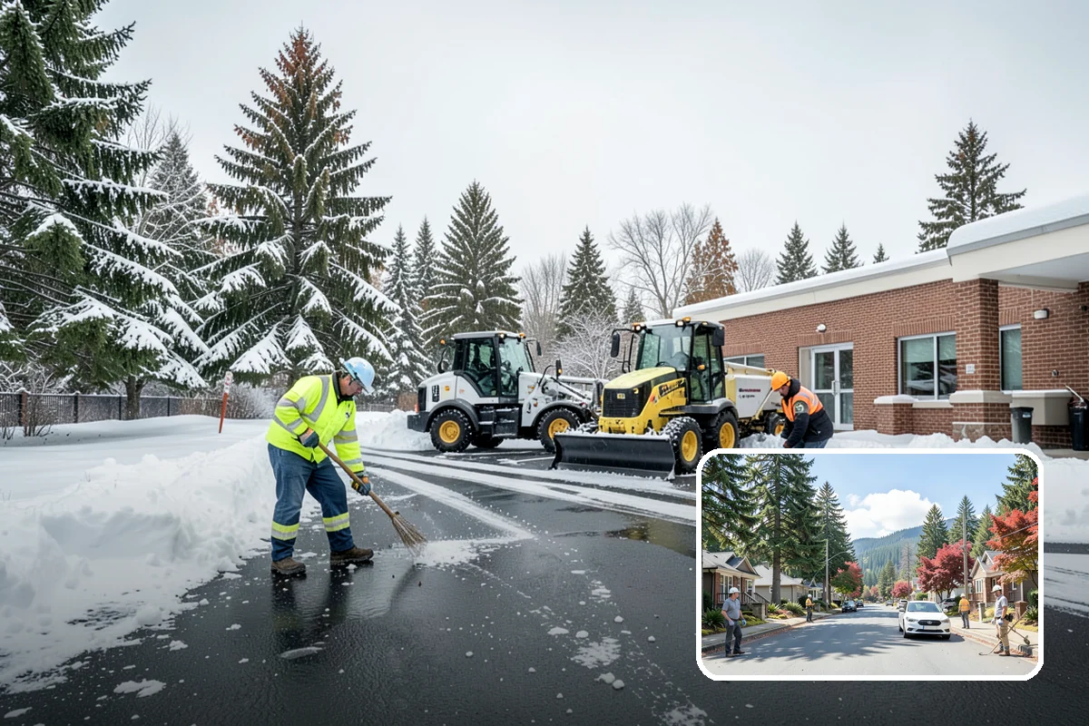 Refreeze Response in Hunts Point, King County, WA - Evening treatment timed to the forecast overnight freeze