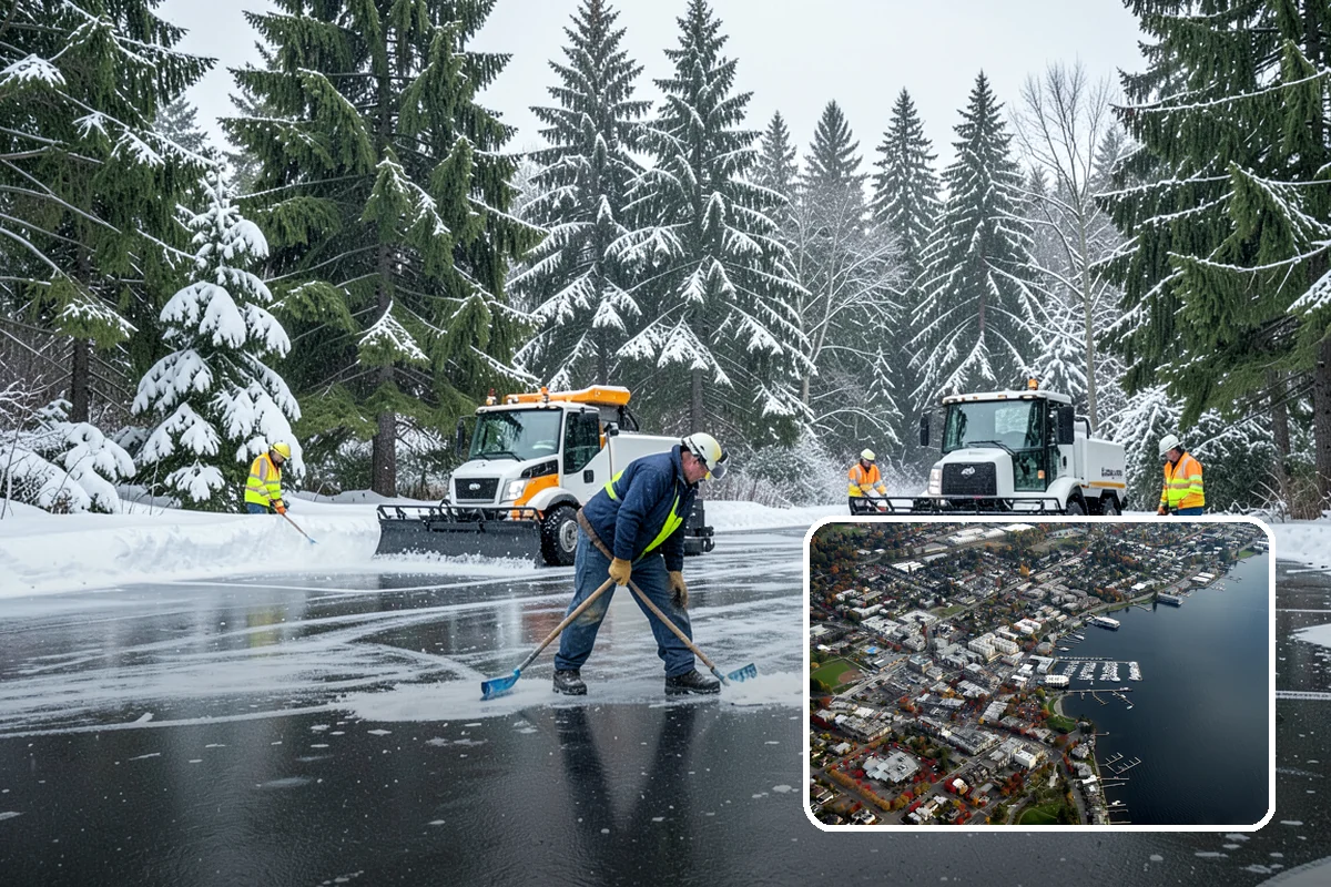 Refreeze Response in Kirkland, King County, WA - Evening treatment timed to the forecast overnight freeze
