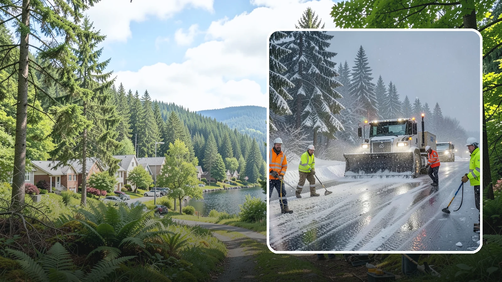 Refreeze Response in Lake Forest Park, King County, WA - We prevent and treat the overnight refreeze that turns wet Western Washington pavement into ice after dark.