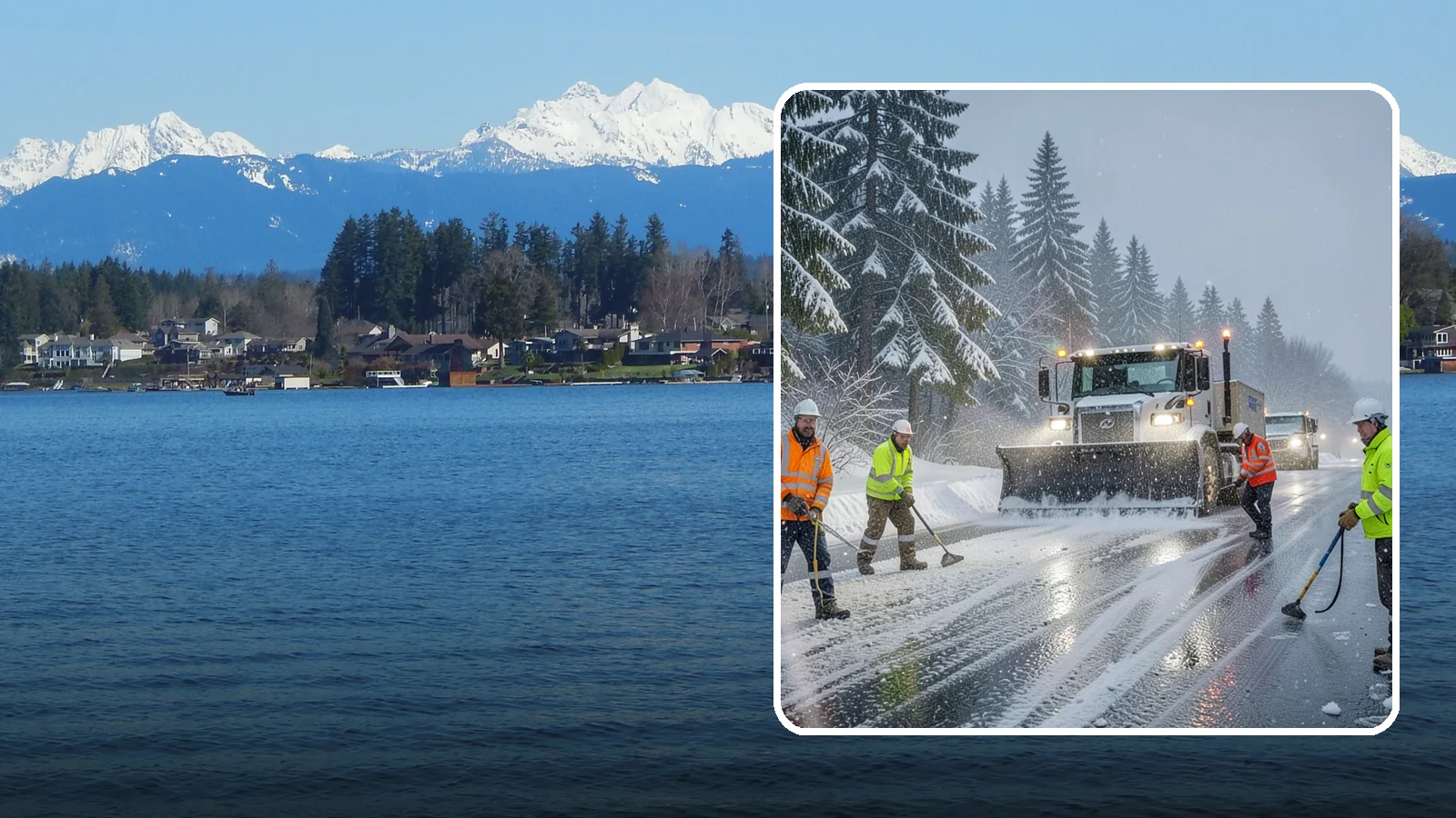 Refreeze Response in Lake Stevens, Snohomish County, WA - We prevent and treat the overnight refreeze that turns wet Western Washington pavement into ice after dark.